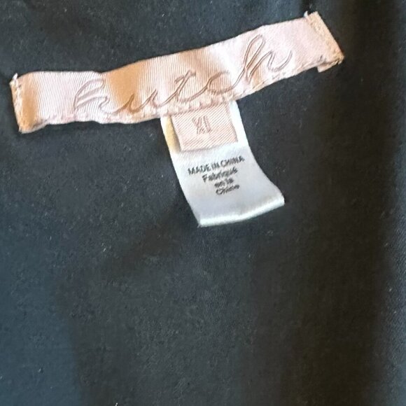 Hutch Anthropologie Ronnie Black Wrap Dress Short Sleeve A-Line Size XL Women's - Picture 11 of 11